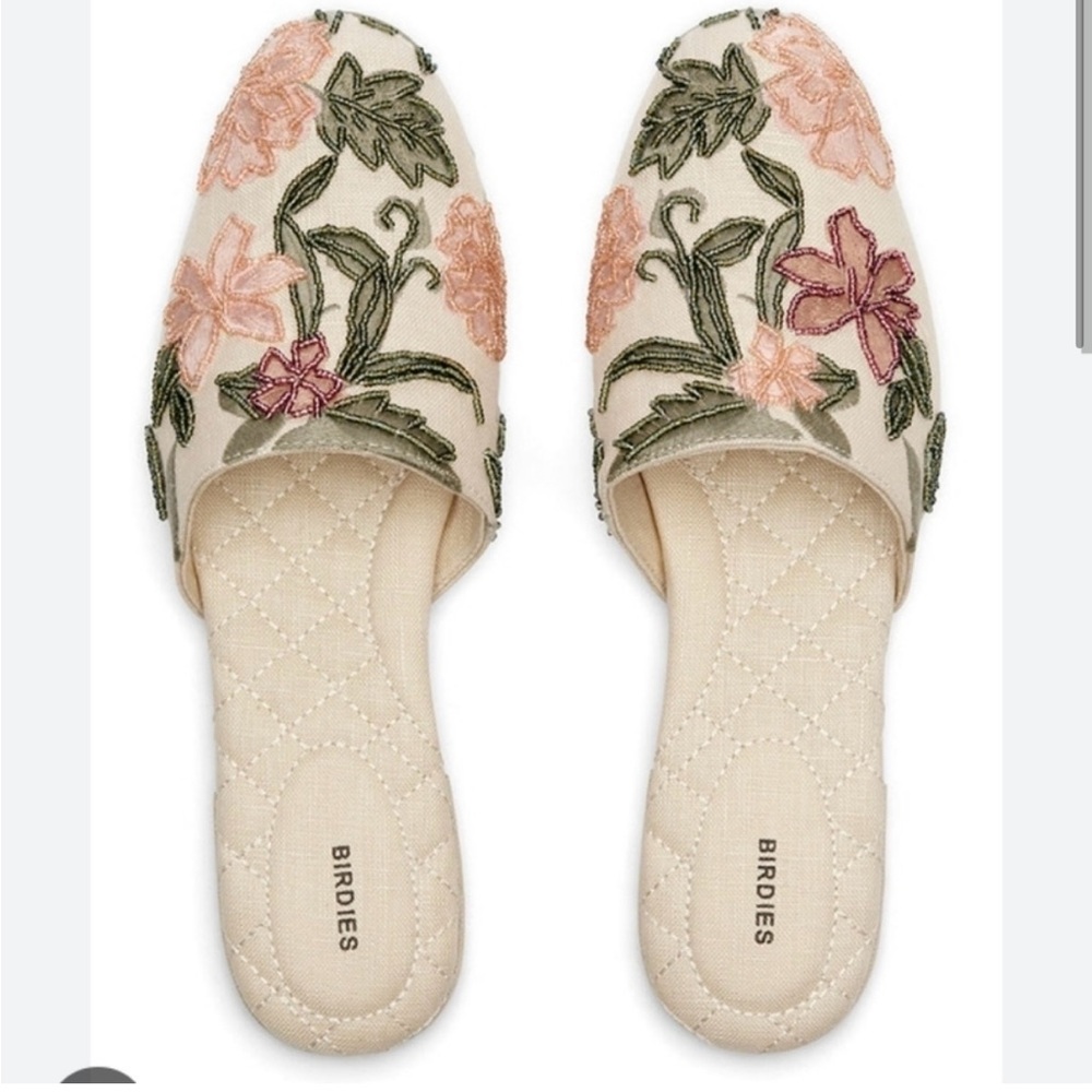 Birdies The Songbird Mule in Linen Floral
